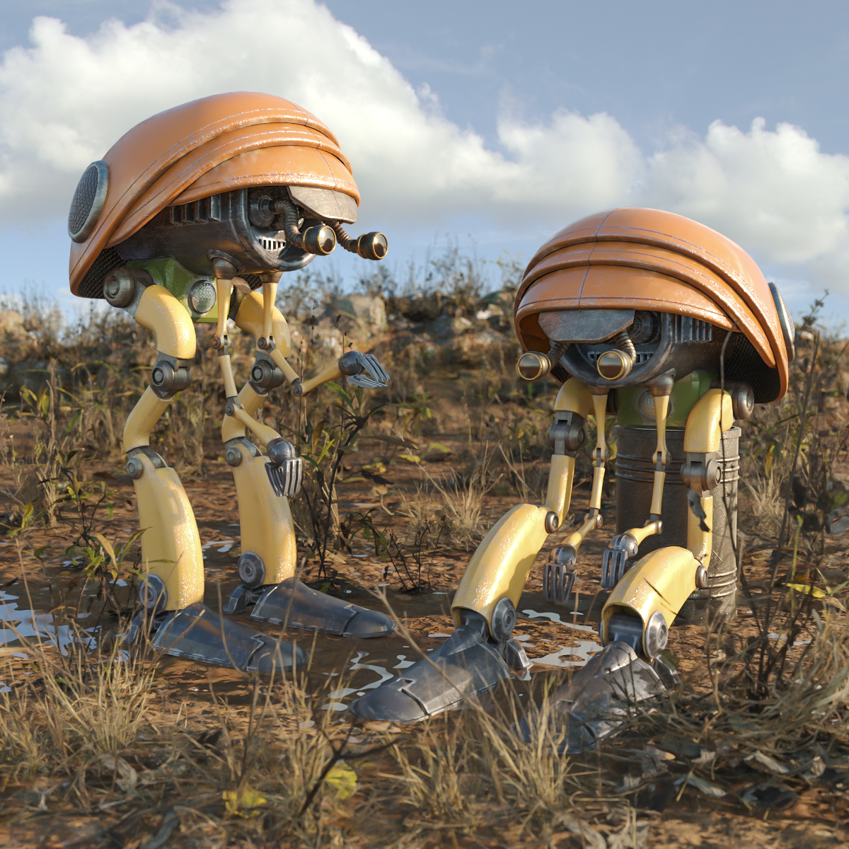Robosaures dans 3d max Corona render 9 image