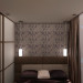 Soggiorno e camera da letto (16,6 piedi quadrati) in 3d max vray immagine
