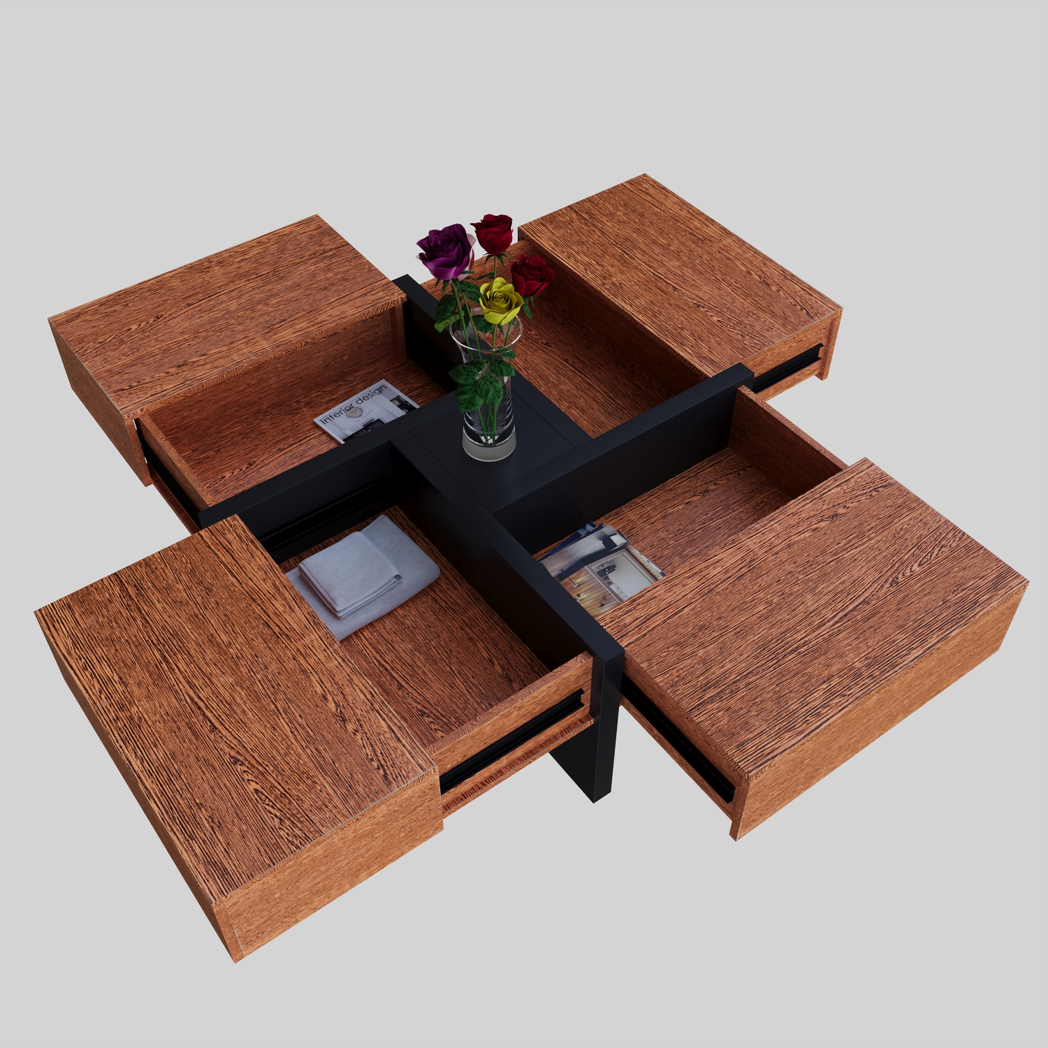 कॉफी टेबल 3d max Corona render 9 में प्रस्तुत छवि