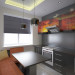 kitchen interior in 3d max vray image