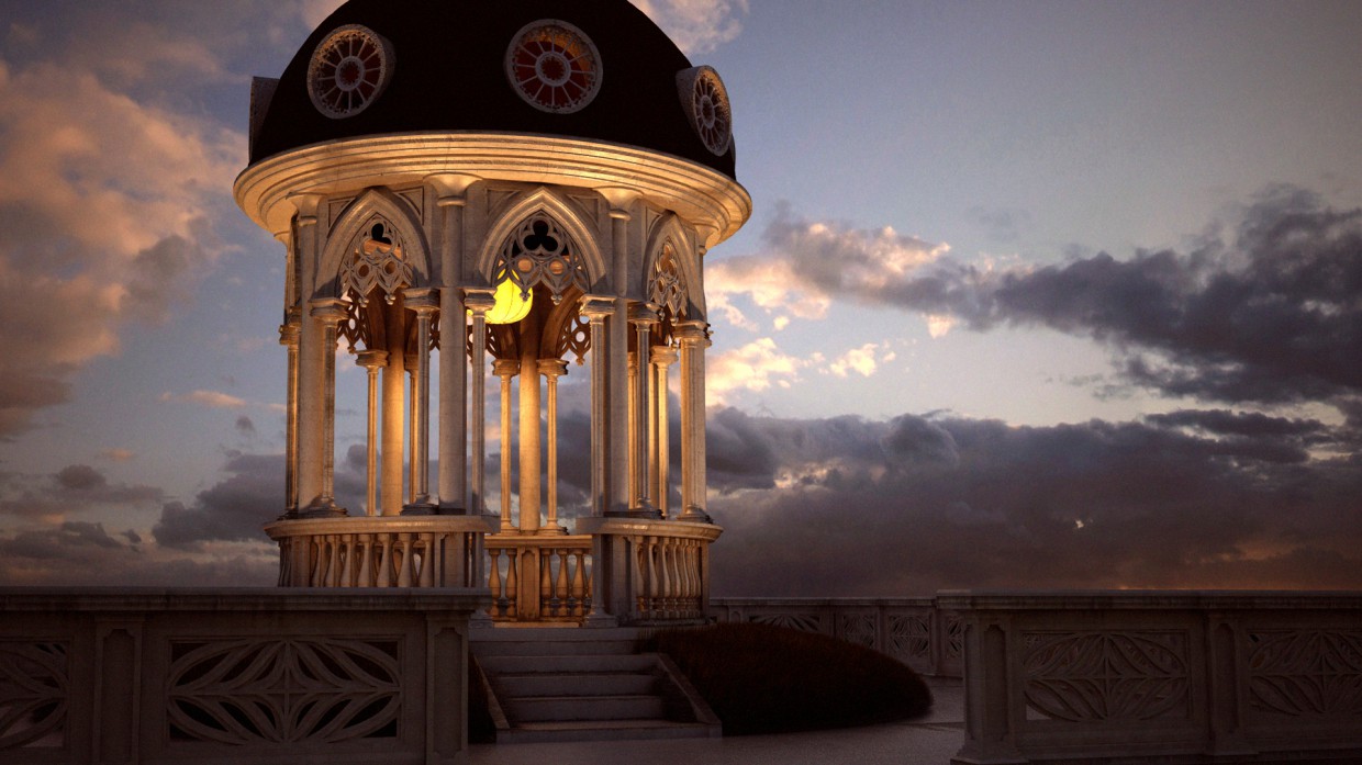 die Rotunde in 3d max vray 3.0 Bild