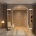 imagen de pasillo-dormitorio en 3d max vray 3.0
