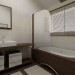 Simple bathroom design in 3d max vray image