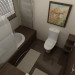 Простий дизайн ванної кімнати в 3d max vray зображення