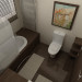 Simple bathroom design in 3d max vray image