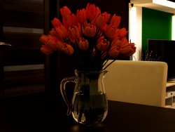 Flores en un jarrón