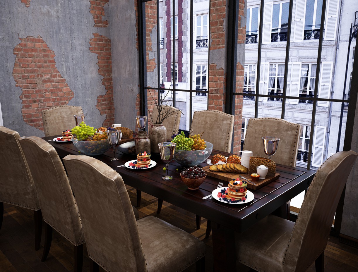 Loft in 3d max vray 2.5 resim