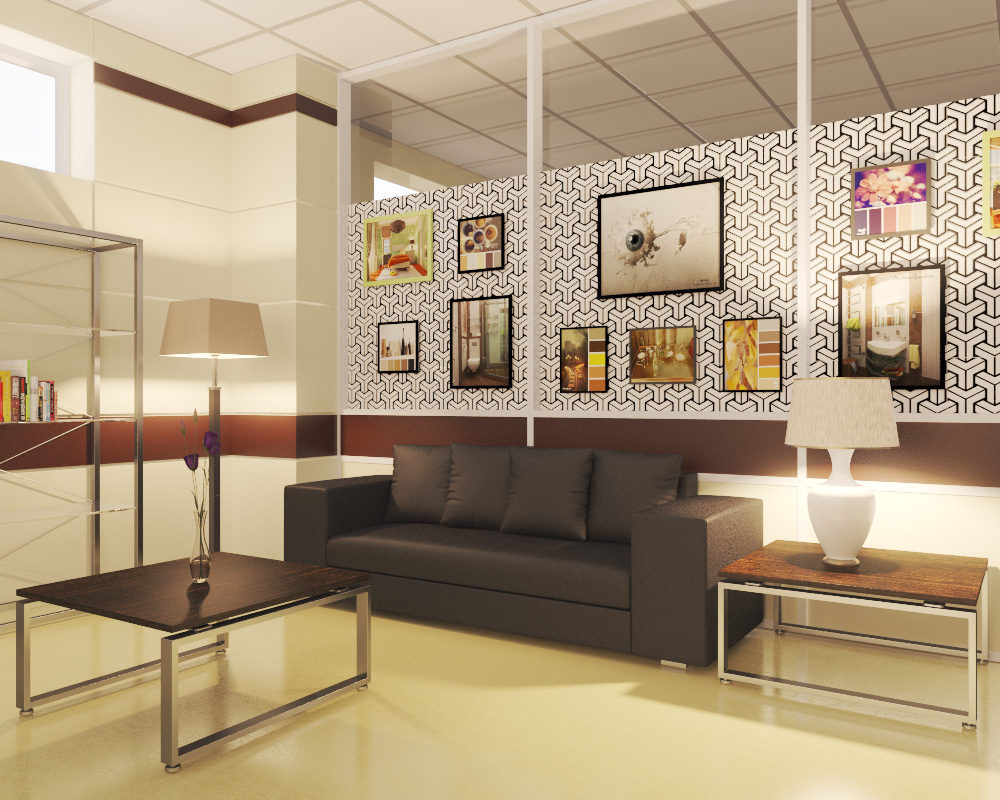 Office in 3d max vray 3.0 resim