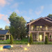 Maison sur un rivage dans 3d max vray image