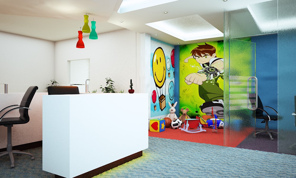 A Dental clinic's waiting zone A Dental clinic's waiting zone in 3d max vray image