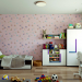 3 डी- बच्चों के कमरे का दृश्य 3d max corona render में प्रस्तुत छवि
