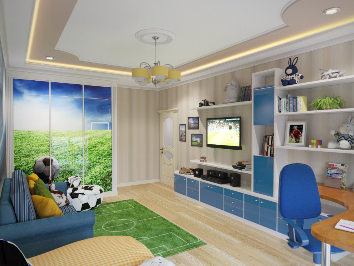 Vivero (tema de fútbol) imagen de Vivero (tema de fútbol) en 3d max corona render