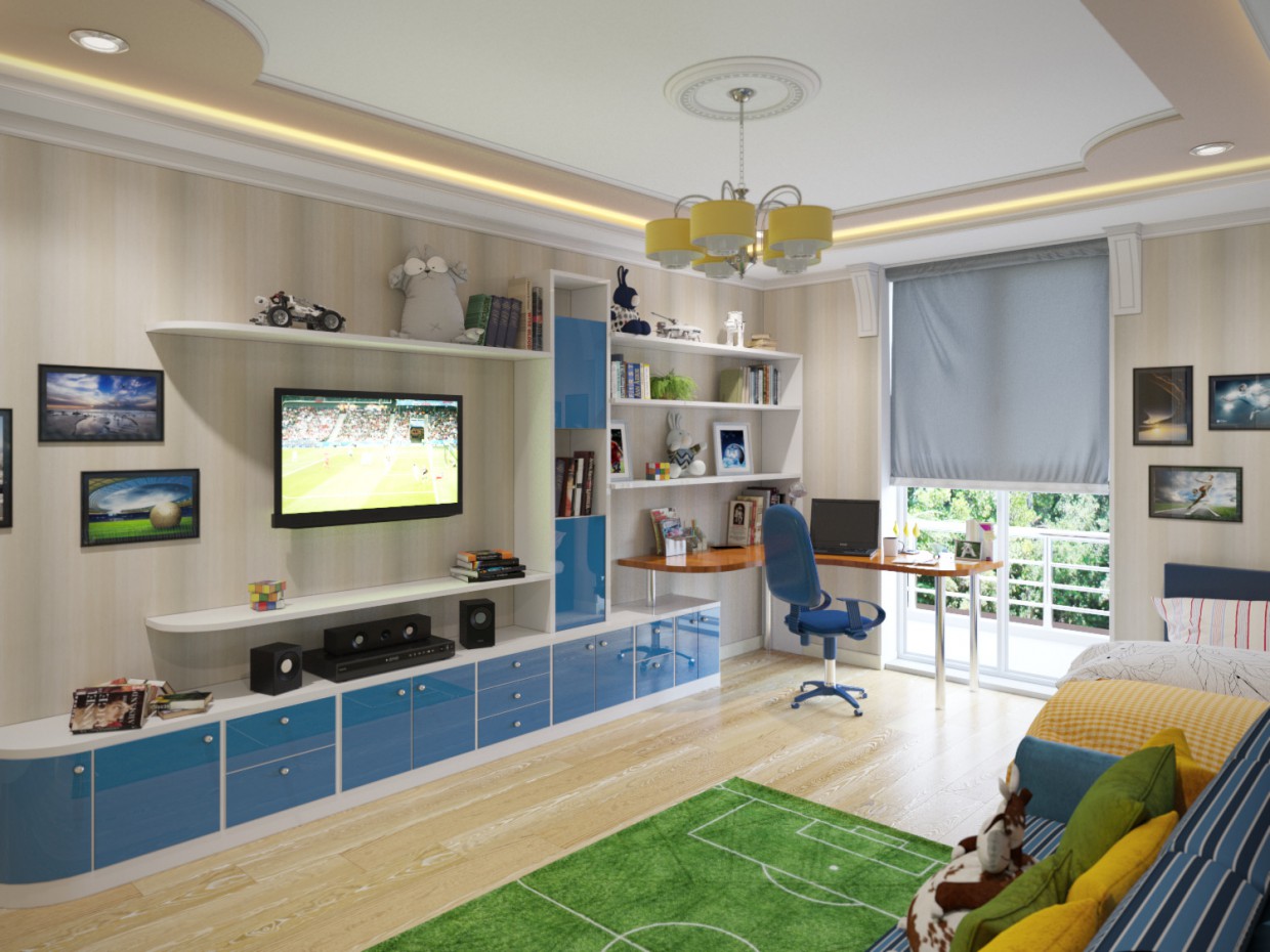 Vivero (tema de fútbol) imagen de Vivero (tema de fútbol) en 3d max corona render