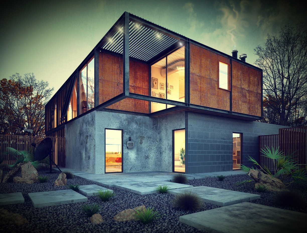 Metal House Metal House в 3d max vray изображение