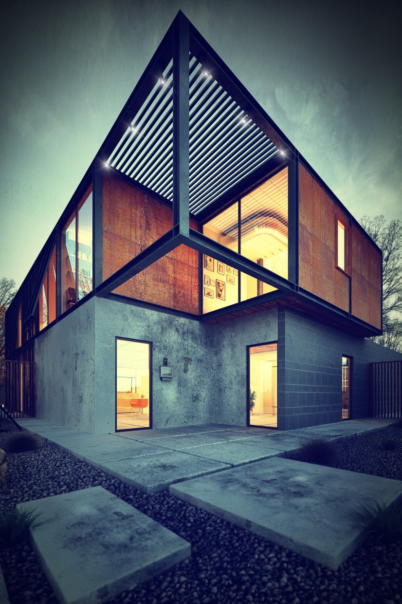 Metal House Metal House в 3d max vray изображение