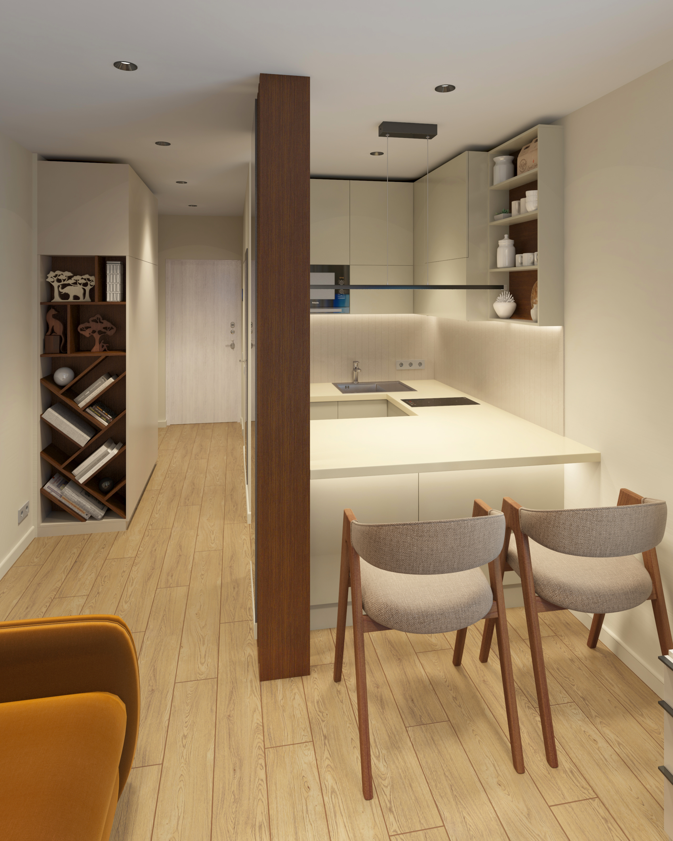 imagen de Apartamento de una habitación en 3d max vray 3.0