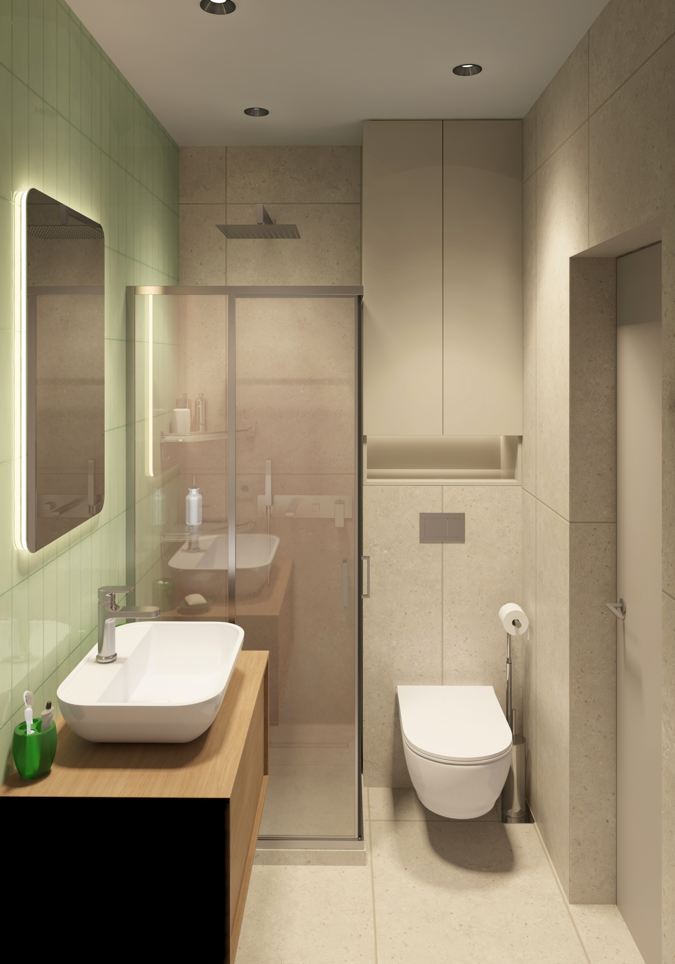 Apartamento de um quarto em 3d max vray 3.0 imagem