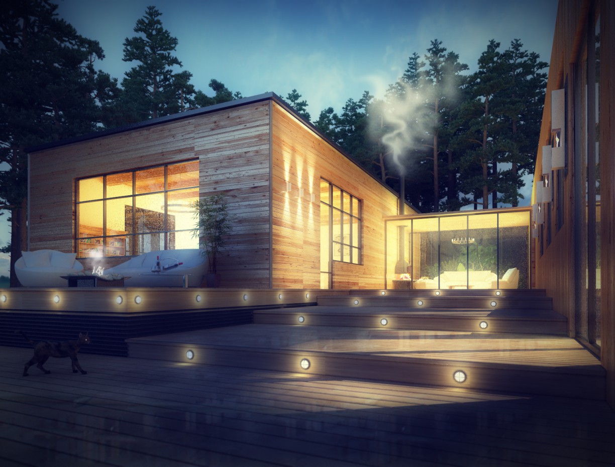 Wooden House Wooden House в 3d max vray изображение