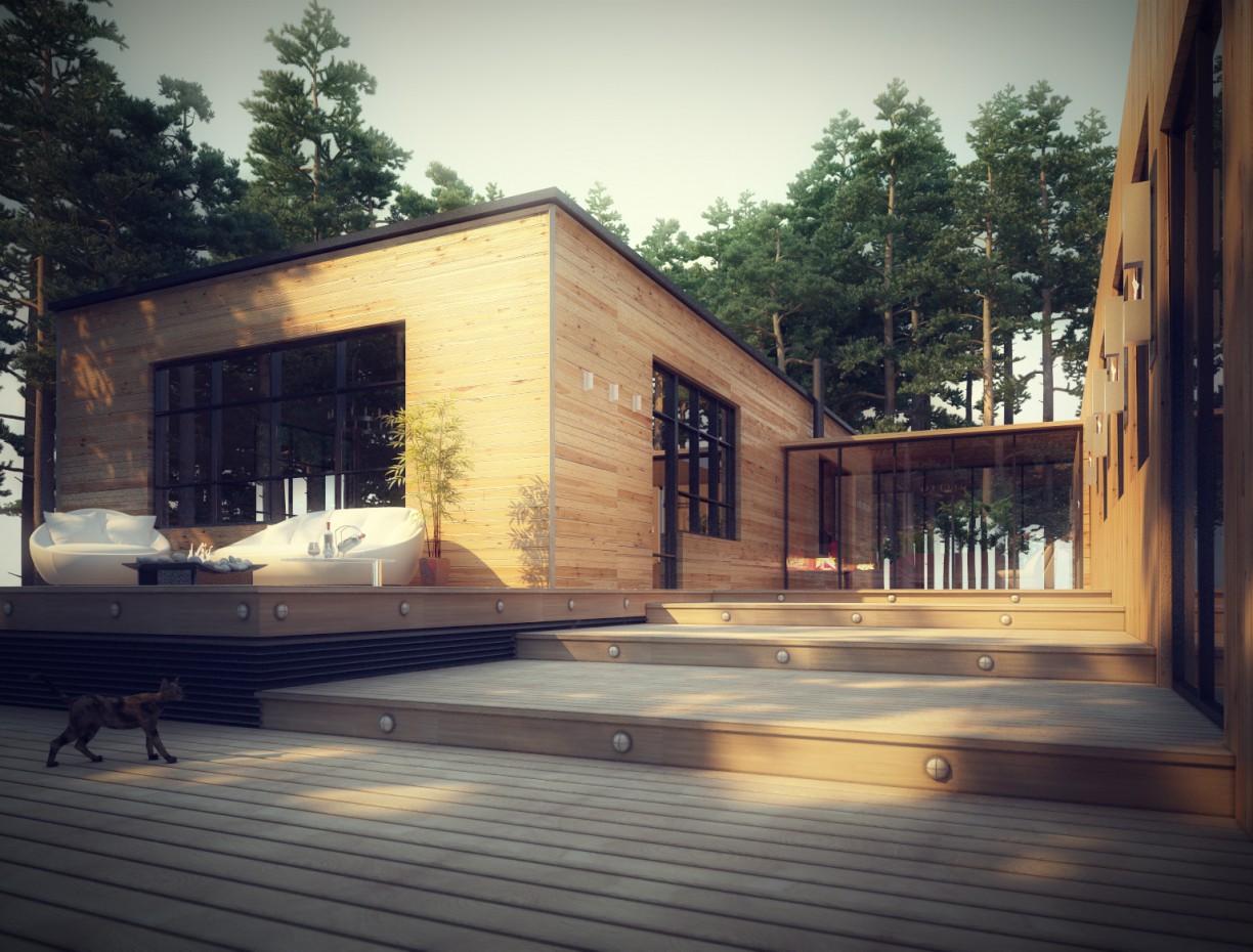Wooden House Wooden House в 3d max vray изображение
