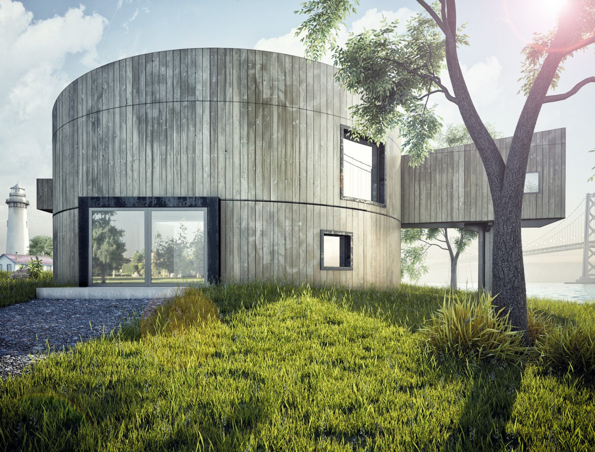 Wooden cylinder Wooden cylinder в 3d max vray изображение