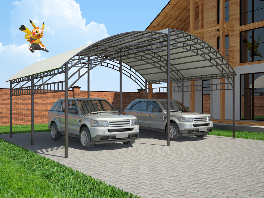 canopy canopy in 3d max vray 2.5 image