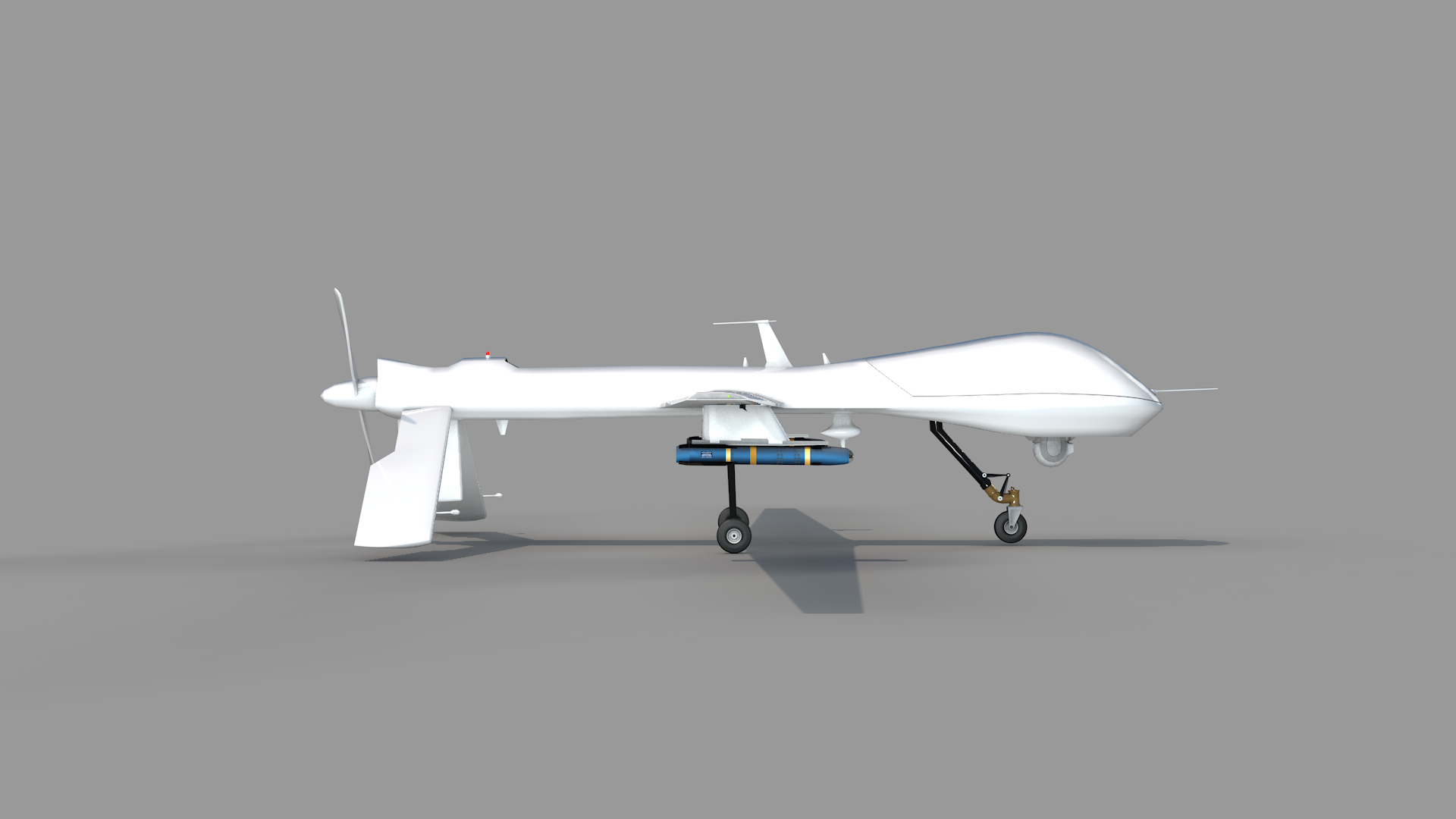 Drone predator mq1b 0011 em Cinema 4d Standard imagem