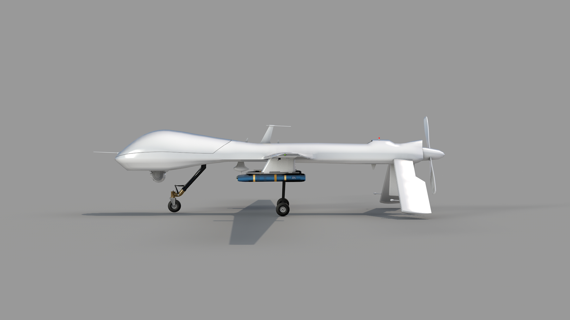 Drone predator mq1b 0011 em Cinema 4d Standard imagem