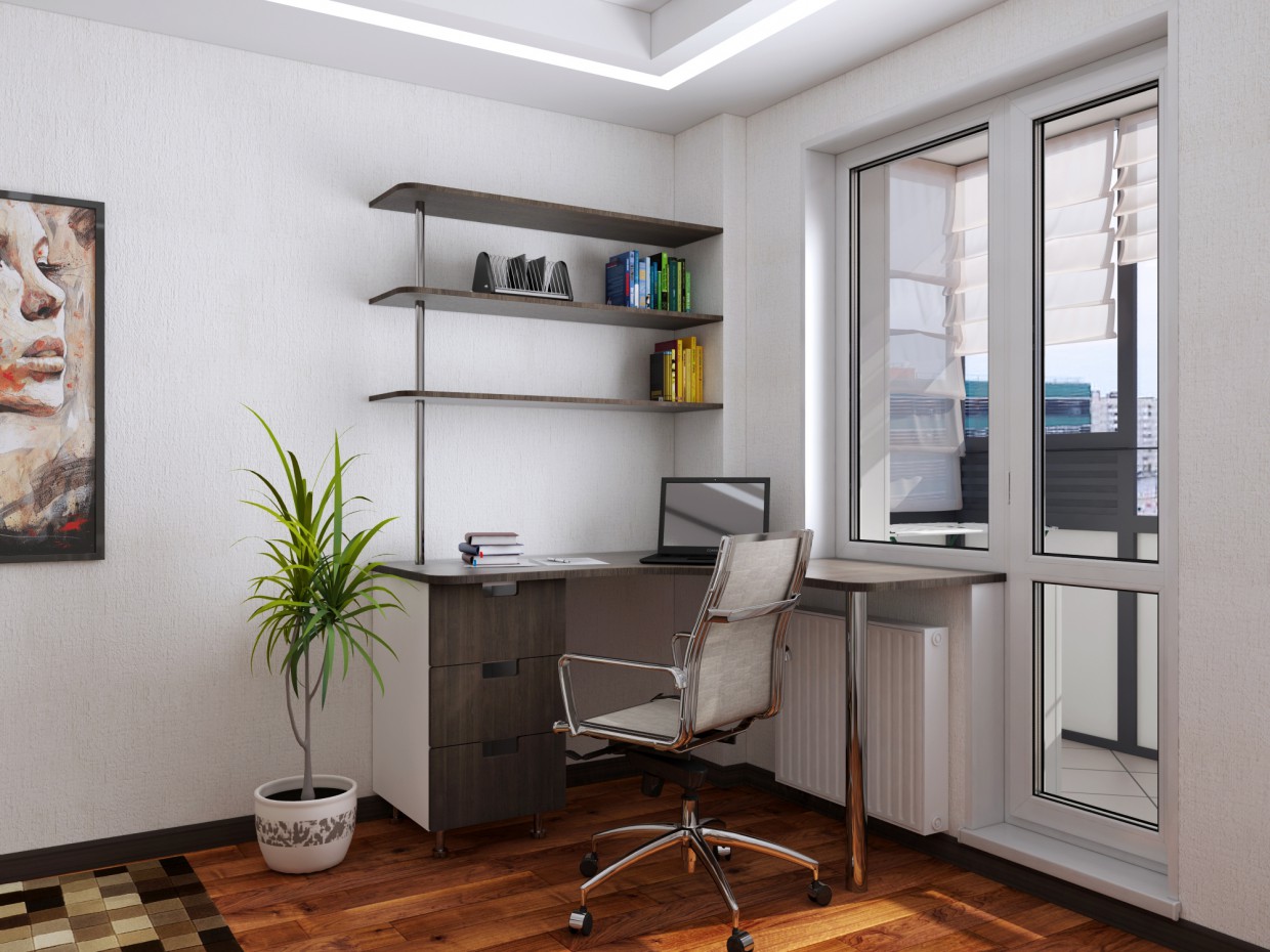 Кімната для молодої сім'ї Кімната для молодої сім'ї в 3d max vray 3.0 зображення