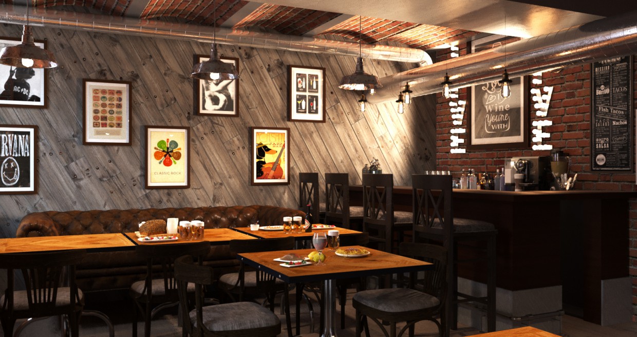 Bar imagen de Bar en 3d max corona render