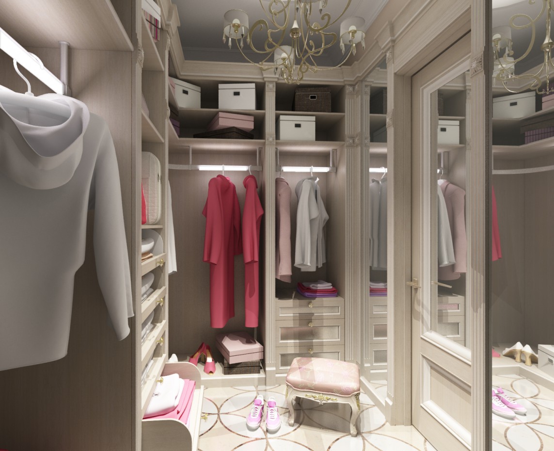 dressing room in 3d max vray image