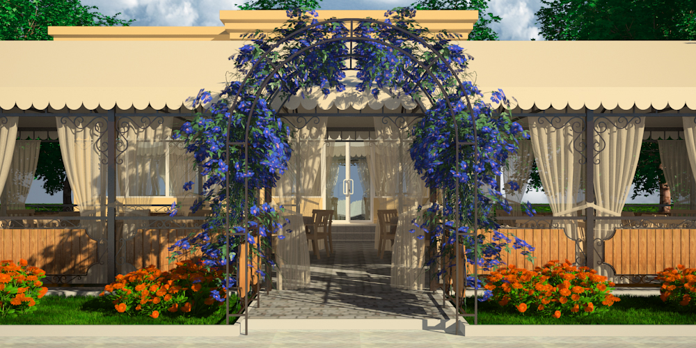 गर्मियों में खेल का मैदान गर्मियों में खेल का मैदान 3d max vray 3.0 में प्रस्तुत छवि
