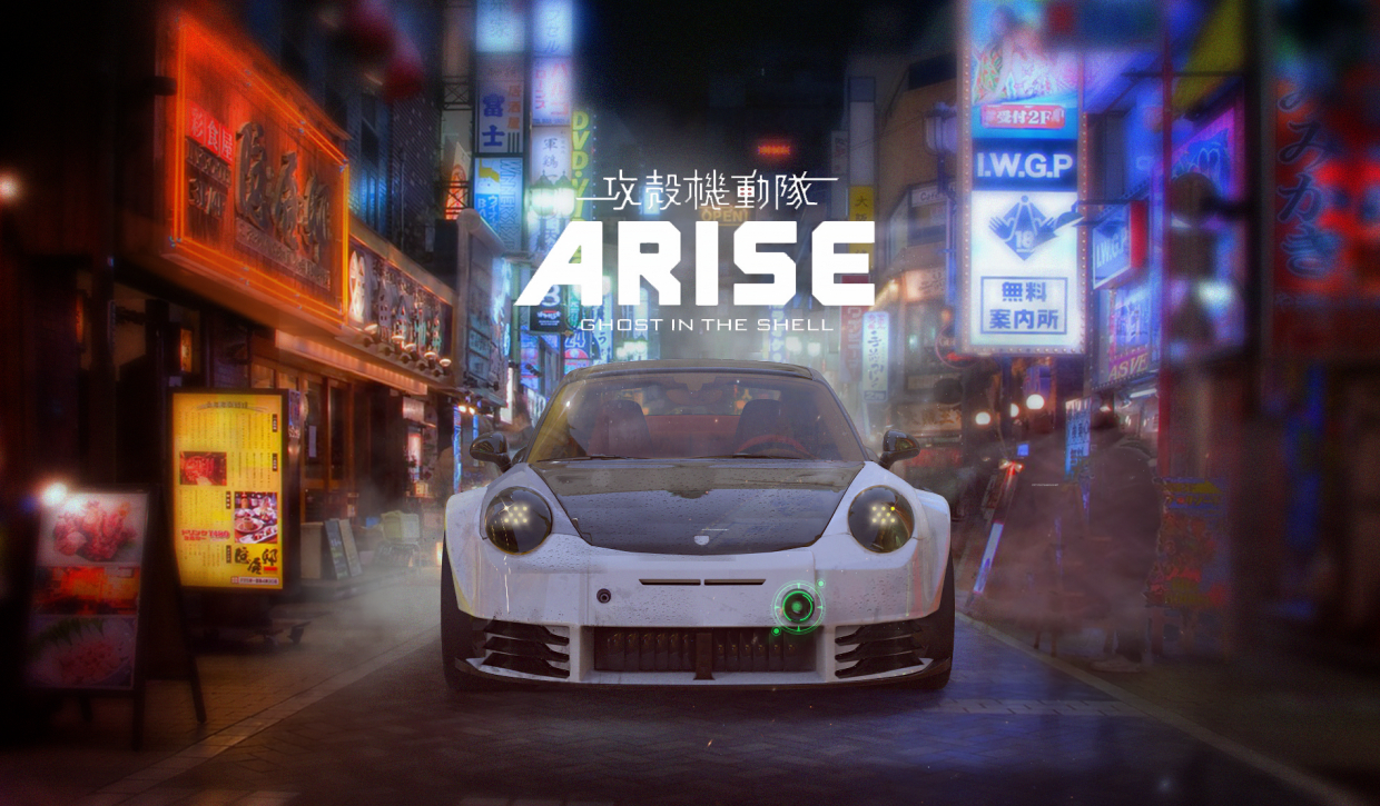 GHOST IN THE SHELL PORSCHE GHOST IN THE SHELL PORSCHE in 3d max Other image