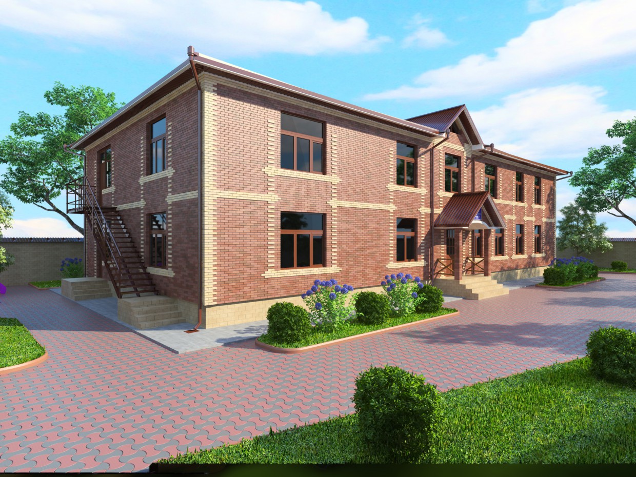 Детский сад. Детский сад. в 3d max vray изображение