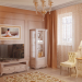 Cream living room in 3d max corona render image