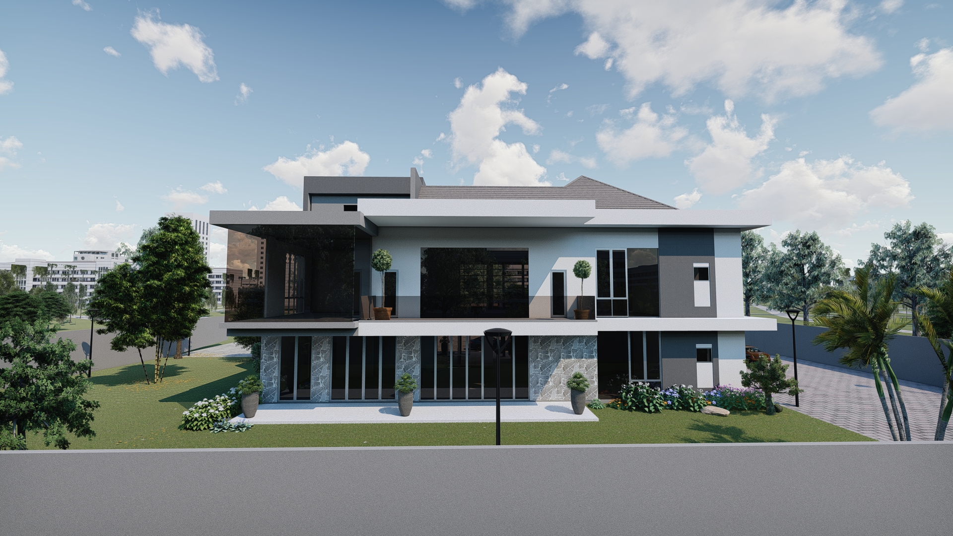 Prety Modern Villa in 3d max Other image