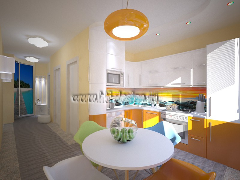Temática interior 3 habitaciones apartamentos "La isla" imagen de Temática interior 3 habitaciones apartamentos "La isla" en 3d max vray