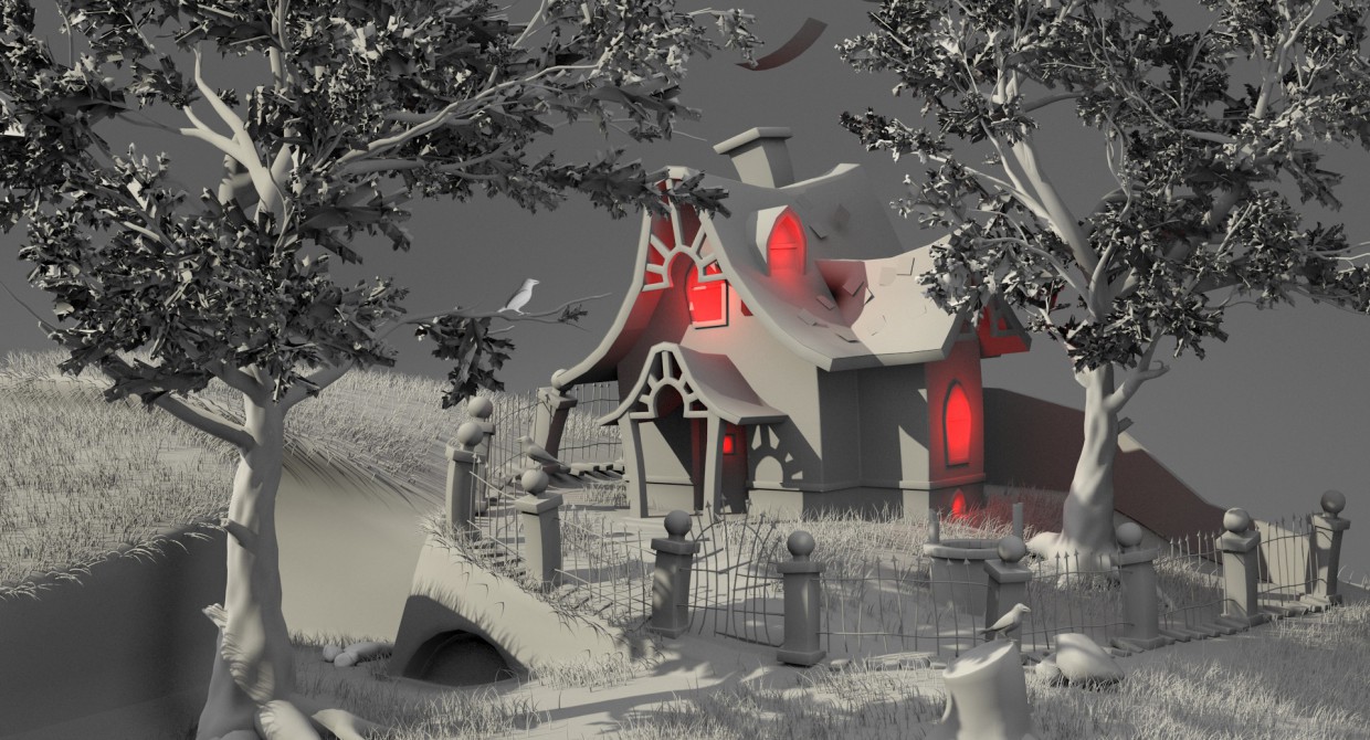 Будинок відьми Будинок відьми в 3d max vray 3.0 зображення