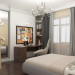 Visualization of theq bedroom in 3d max vray 3.0 image