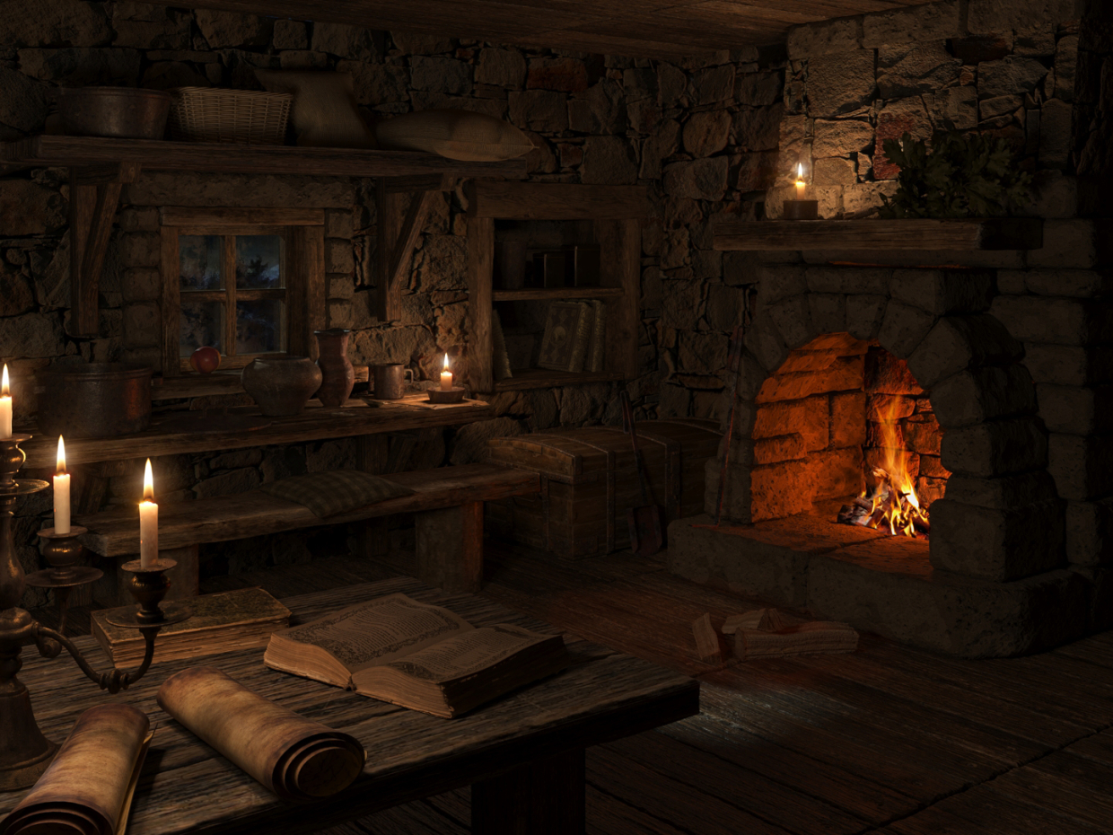 Einsiedelei Einsiedelei in 3d max Corona render 9 Bild