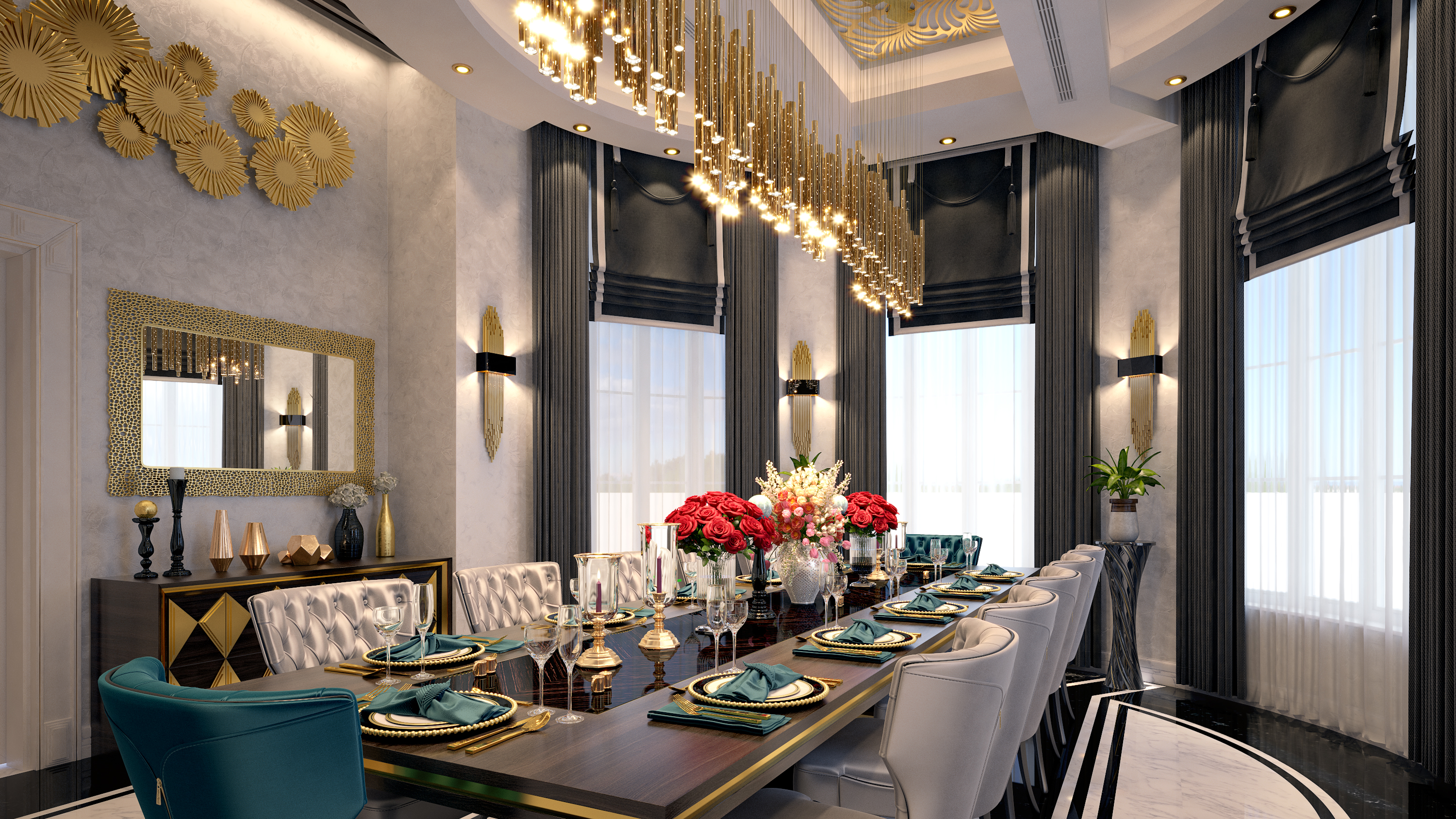 Dining in 3d max vray 3.0 image