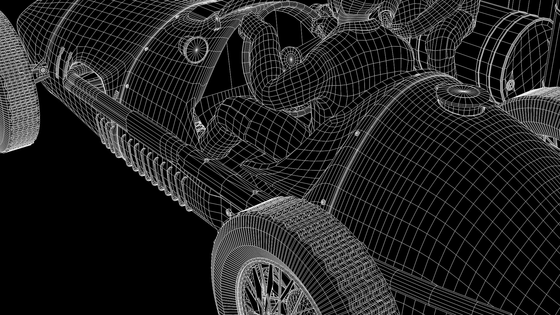 Ferrari 500 F2 1952 and Team em Cinema 4d Standard imagem