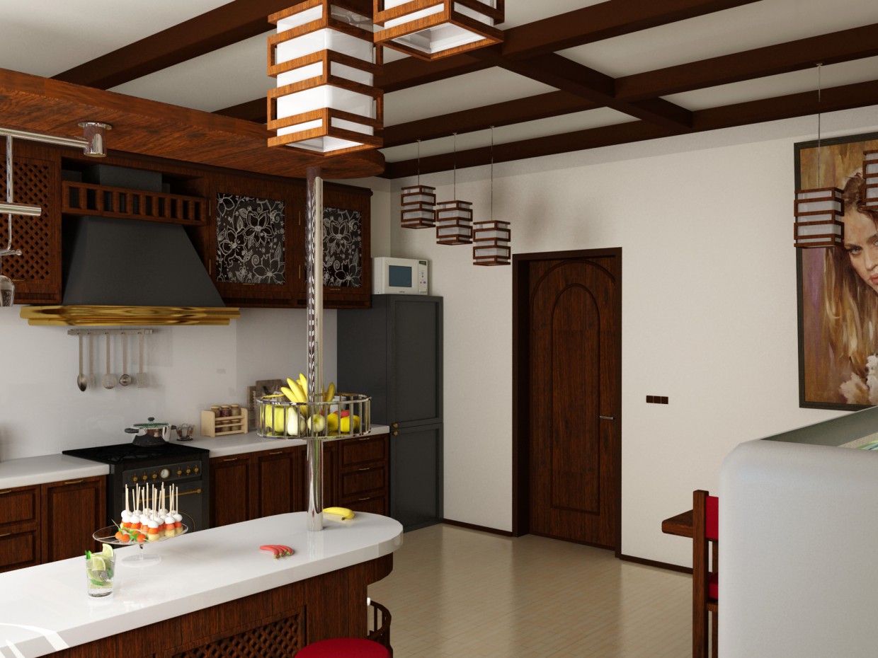 Kitchen Kitchen in 3d max vray image
