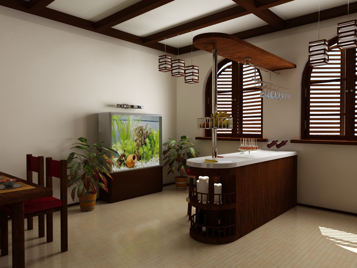 Kitchen Kitchen in 3d max vray image