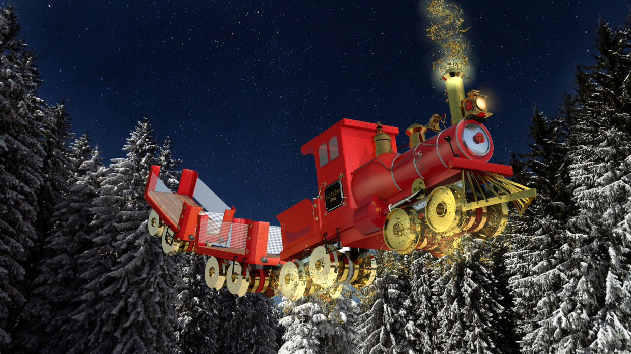 Christmas Express Red em Cinema 4d Standard imagem