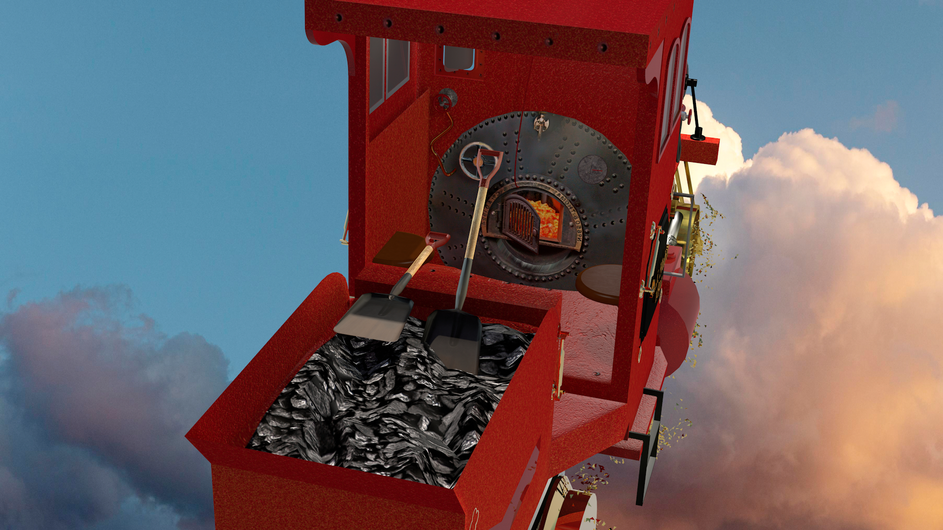 Christmas Express Red em Cinema 4d Standard imagem