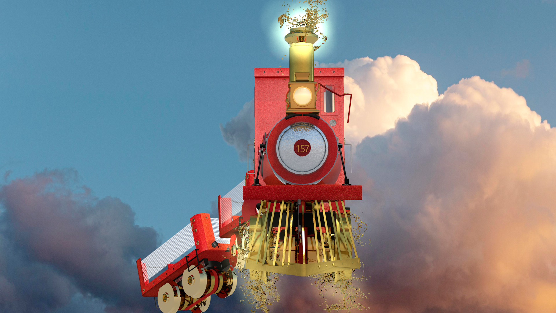 Christmas Express Red em Cinema 4d Standard imagem
