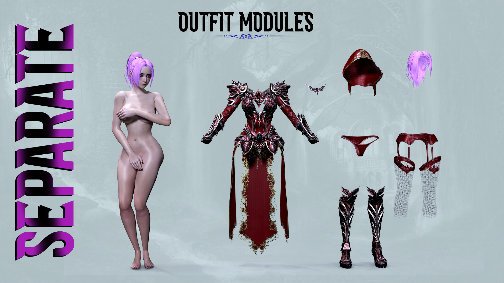 Королева Миса в Maya Marmoset Toolbag изображение