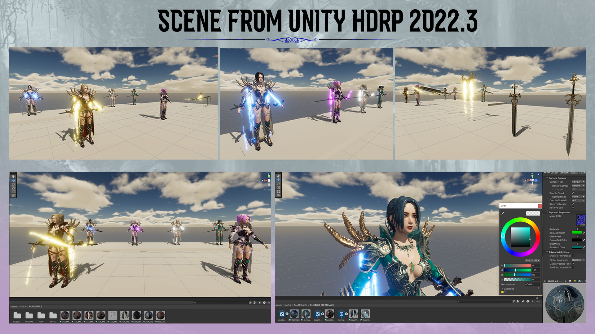 Королева Миса в Maya Marmoset Toolbag изображение