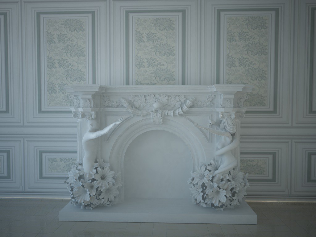 "Эдемский сад" "Эдемский сад" в Cinema 4d vray изображение