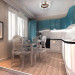 The implemented design-project of apartments in 3d max vray image